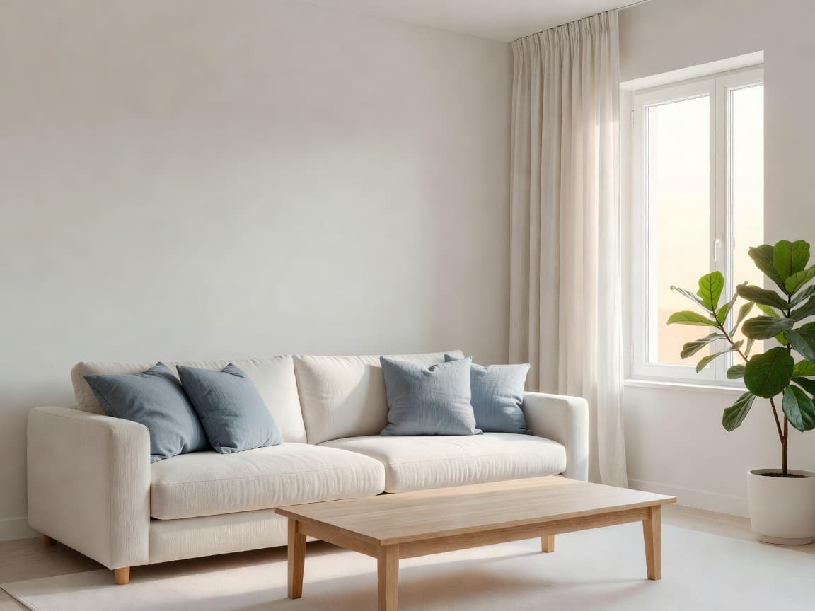 Same room after an AI interior design makeover concept