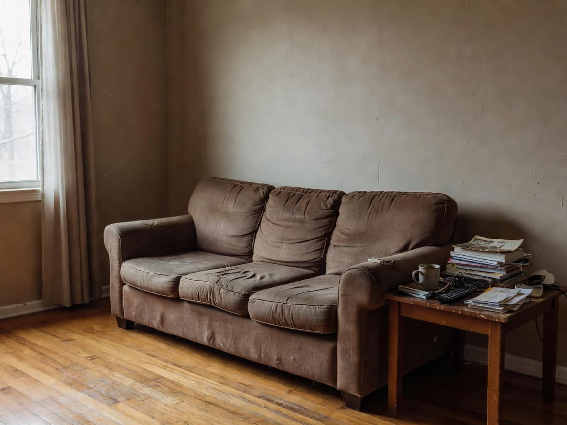 Room photo before an AI interior design concept